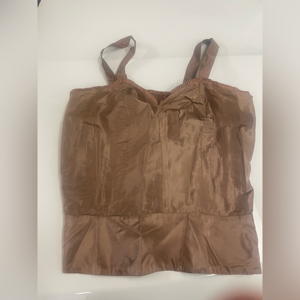 Luxurious Brown Satin Slip